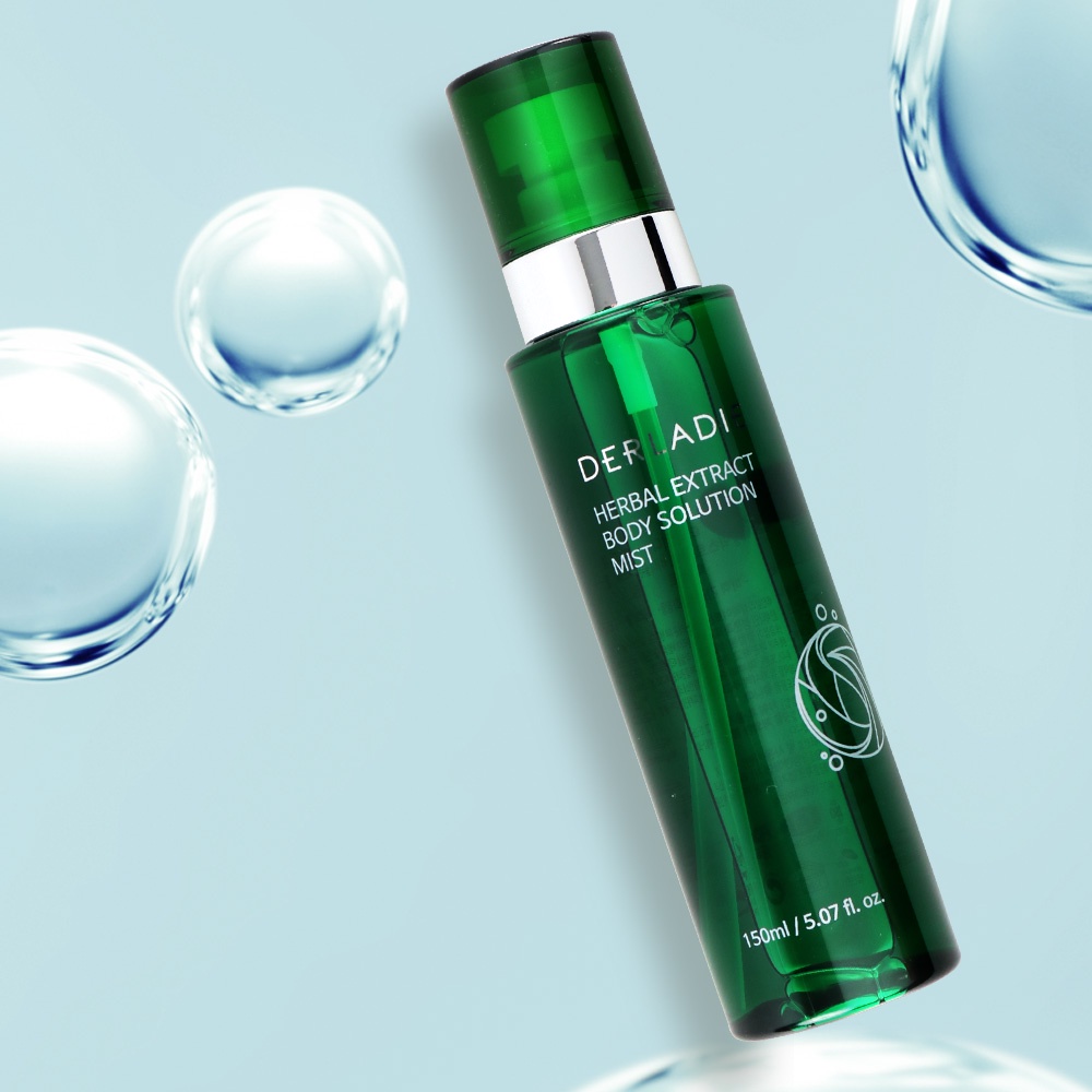 Xịt 4in1 Loại Bỏ Mụn, Mờ Thâm Body Derladie Herbal Extract Body Solution Mist 150ml