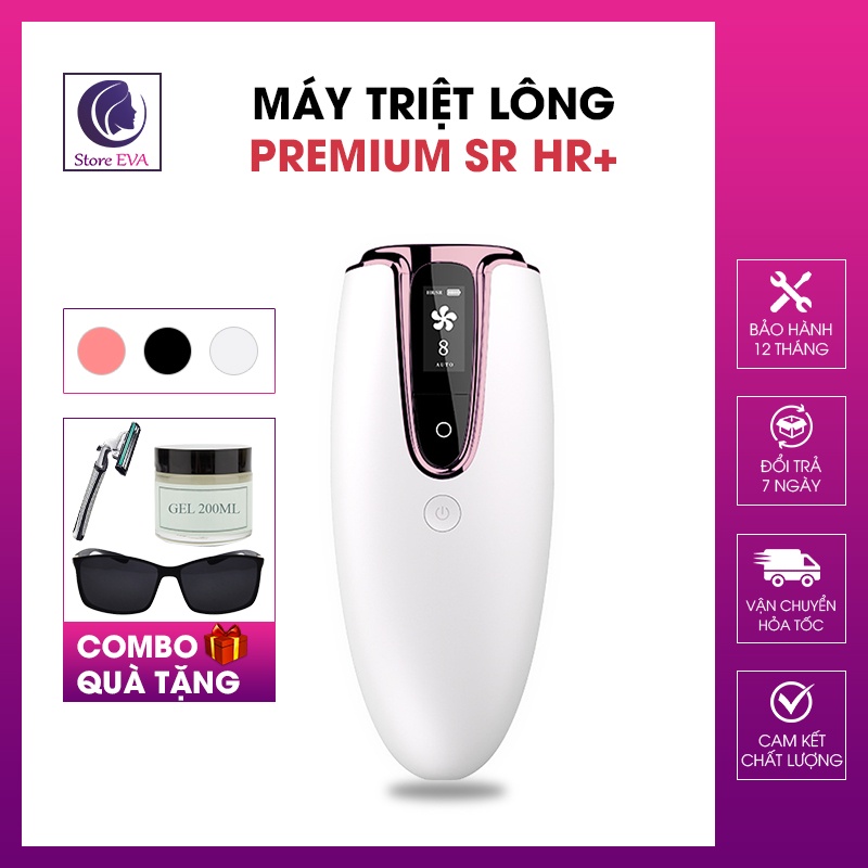 Máy Triệt Lông Vĩnh Viễn Premium, Máy Triệt Lông Cao Cấp rẻ, Trẻ Hóa Da Sạch Bóng Lông , Vô Hạn Xung Bảo hành 12T