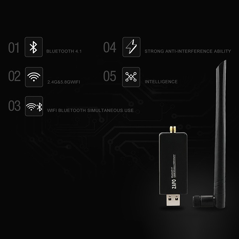 Card Mạng Không Dây Zapo W97L-5Db Usb3.0 | BigBuy360 - bigbuy360.vn