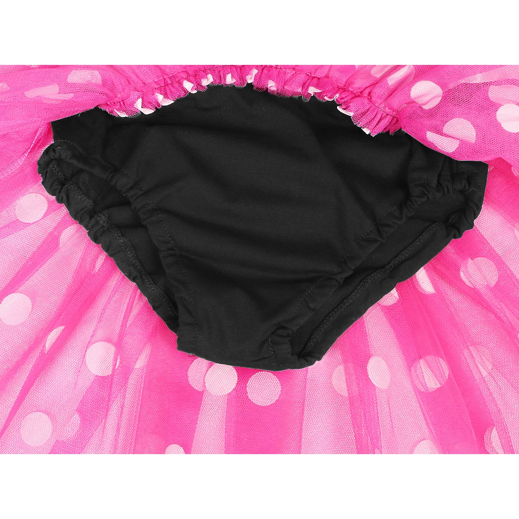 Đầm Công Chúa Họa Tiết Chấm Bi Hoạt Hình Dễ Thương Cho Bé Gái