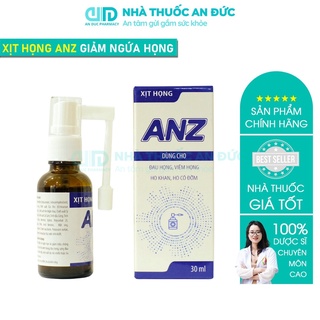 Xịt họng anz giảm ngứa họng xịt họng keo ong – nhà thuốc an đức