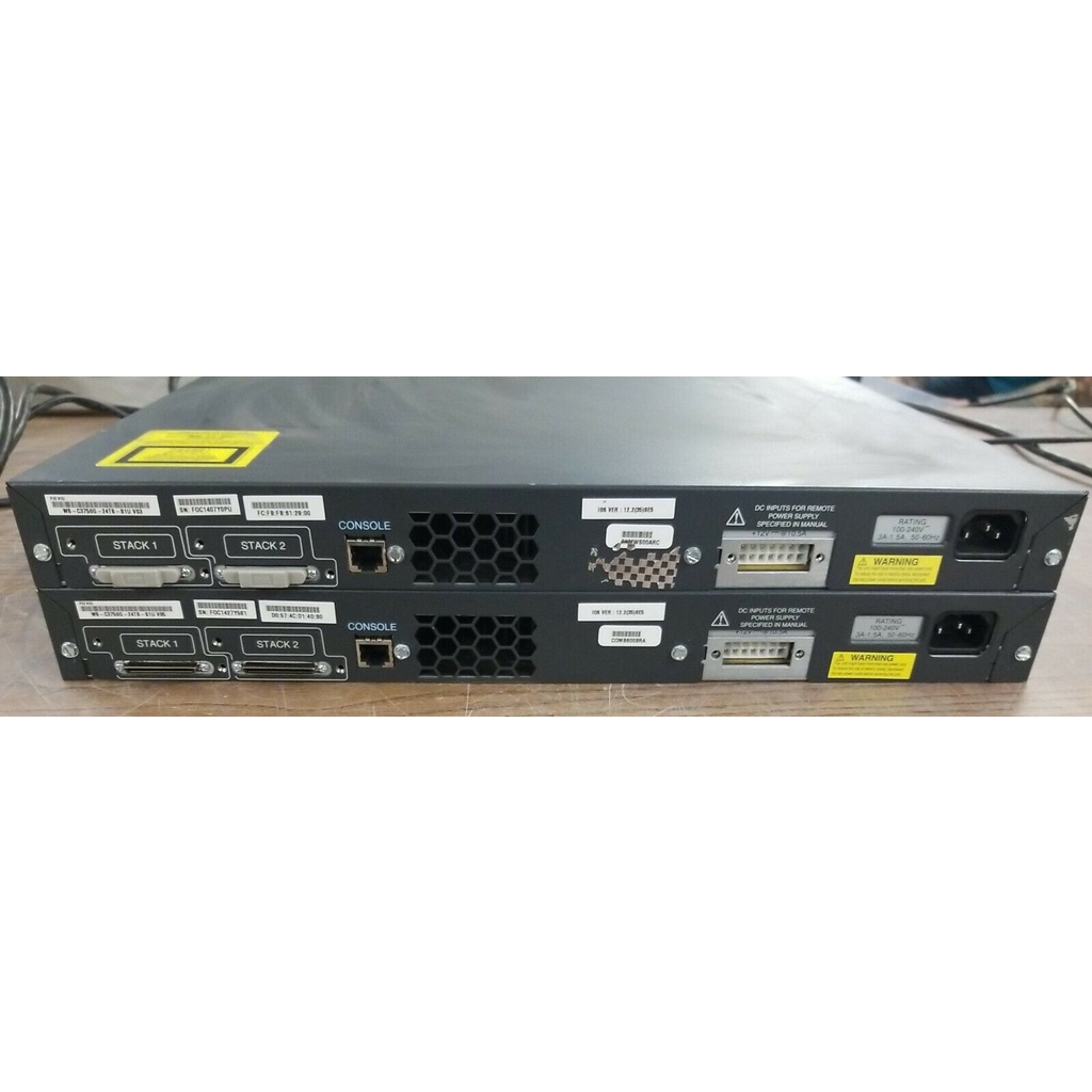 Cisco WS-C3750G-24TS-S1U | Bộ Chia Mạng Layer3, 24 cổng RJ45 10/100/1000, 4x SFP 1G, IP Base.