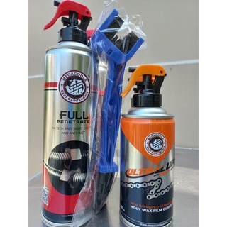 Combo Dưỡng sên Megacools ultralube With Moly- Wax 300ML, rửa sên Megacools Full Penetrate500ML