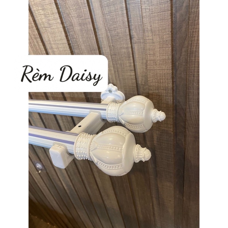 COMBO THANH TREO RÈM 2 LỚP KÍCH THƯỚC TỪ 1m-4m ĐẦY ĐỦ PHỤ KIỆN KÈM ỐC VÍT