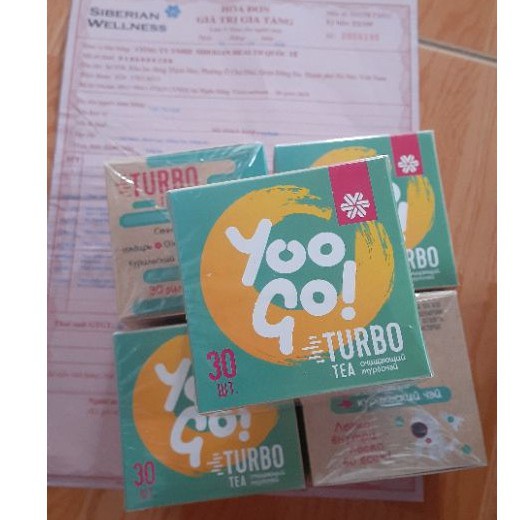 Trà thảo mộc giảm mỡ YOO GO Turbo tea (Thải độc, giảm cân) mẫu mới của trà T body