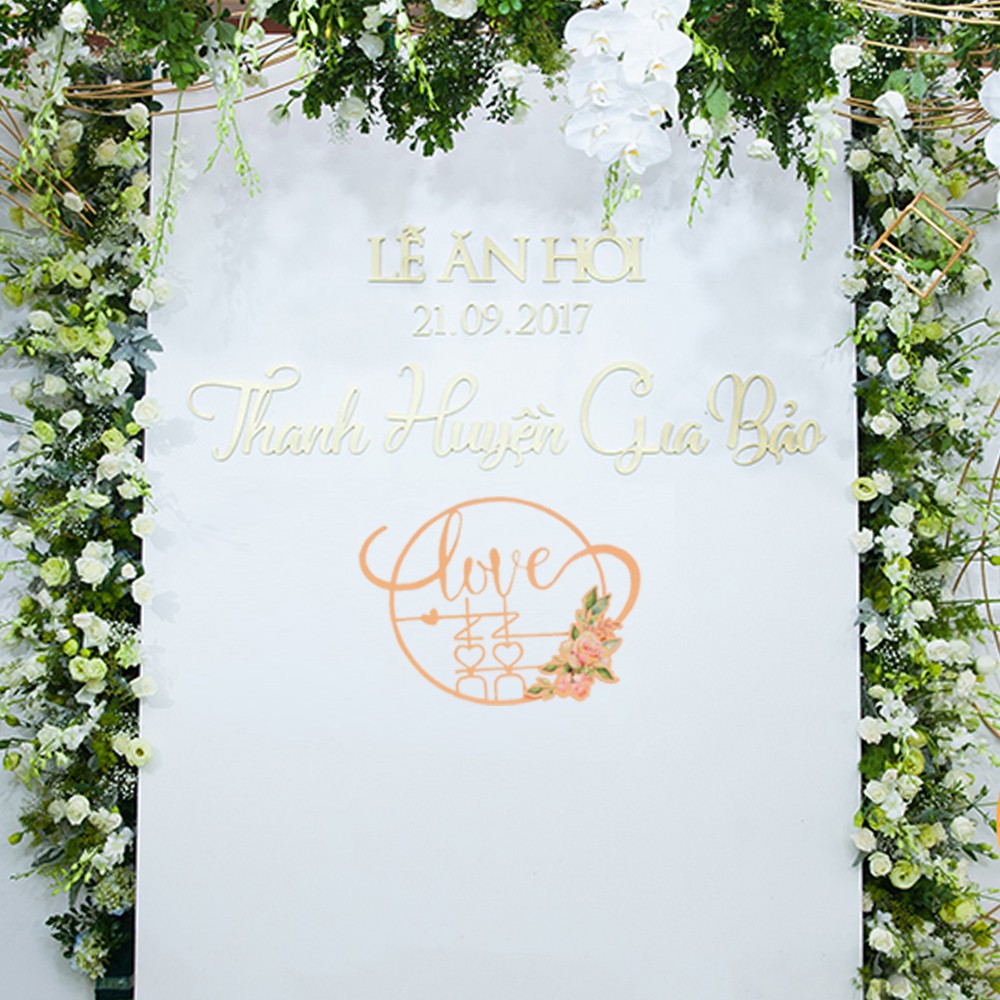 CHỮ HỶ MỚI LẠ PHONG CÁCH CHÂU ÂU DÁN TƯỜNG DÁN CỬA- TẶNG KEO DÁN