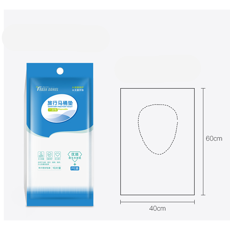 Set 10 Miếng Giấy Lót Bồn Cầu Vệ Sinh Tiện Lợi