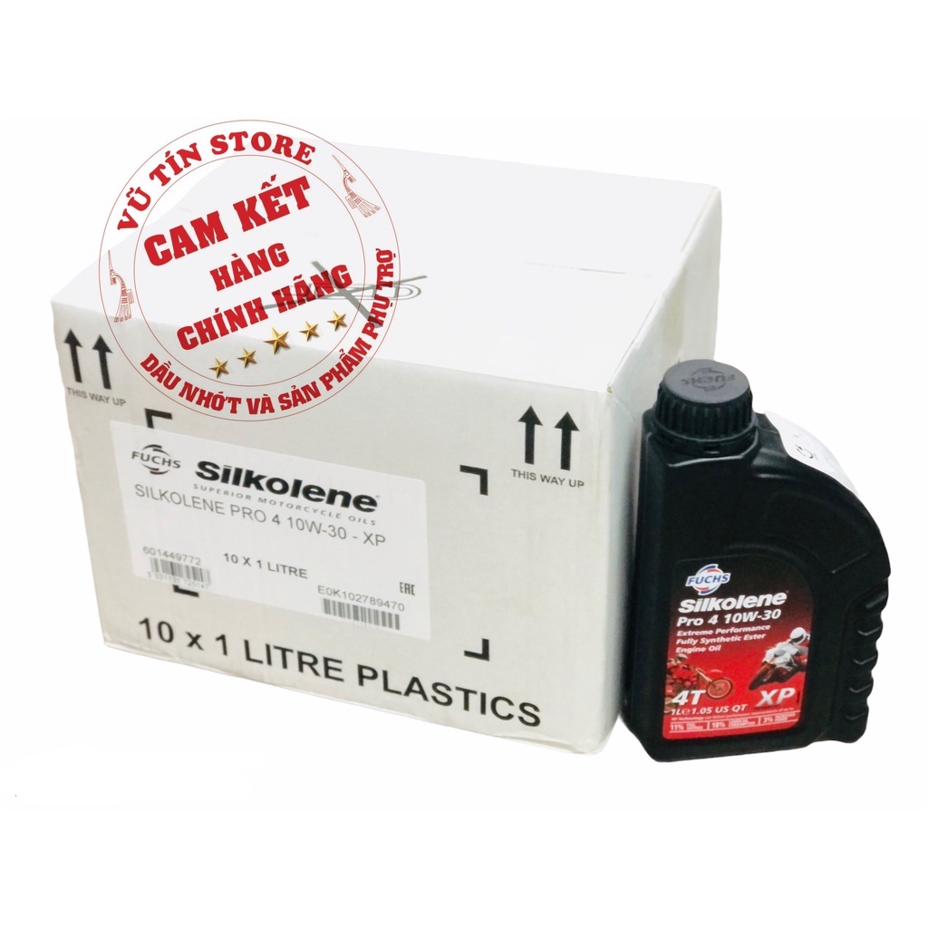Thùng Dầu Nhớt Động Cơ Fuchs Silkolene Pro 4 XP 10W-30 (10x1L)