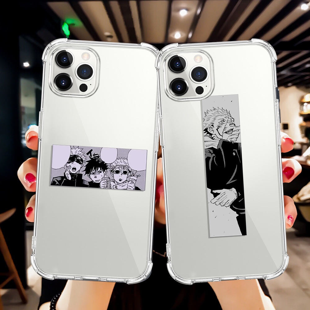 Ốp Điện Thoại Mềm Trong Suốt Chống Sốc In Hình Anime Cho iPhone 7 6 Plus X XS Max XR 12 / 13 Mini SE 2020