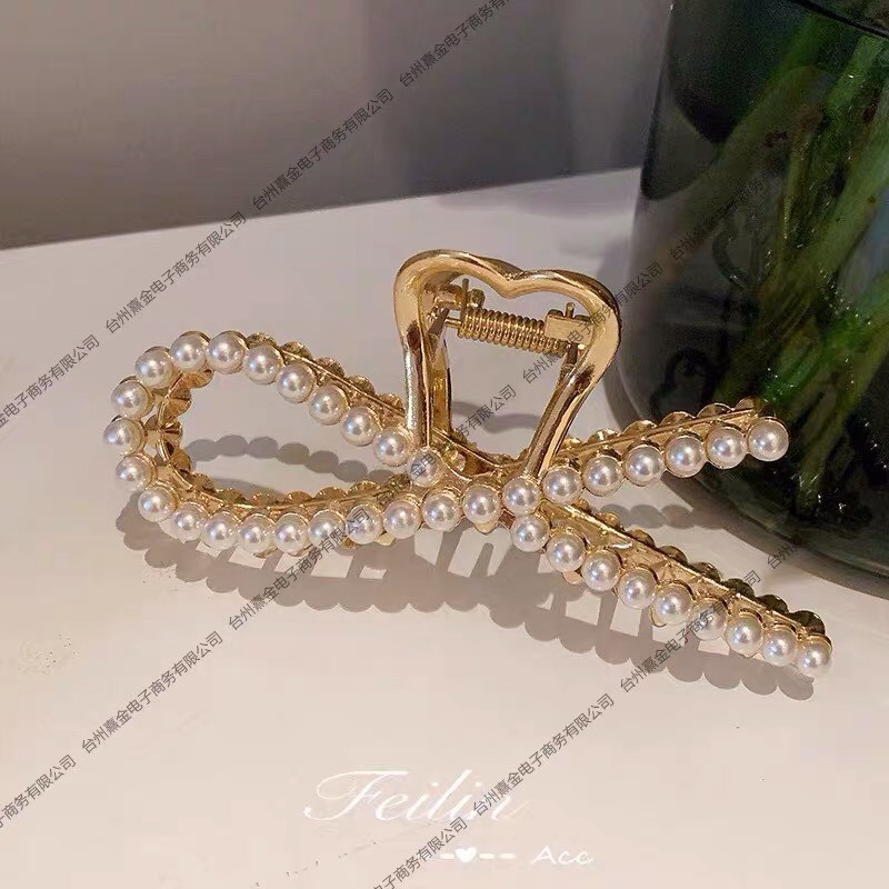 Kẹp tóc Hàn Quốc đính đá sang chảnh Cặp tóc càng cua kim loại con cá thời trang xinh hot trend cho nữ cỡ lớn miituu KCC