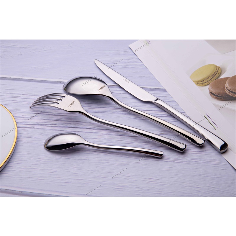 Bộ 4 Món Dao Muỗng Nĩa Inox Lorena - Inox 18/10