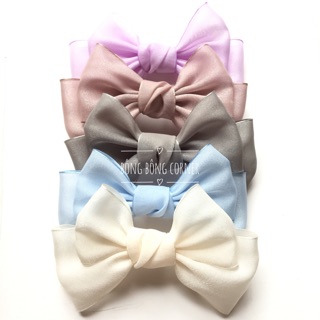 Cột/Kẹp tóc nơ to bản voan cao cấp big size Dreamy