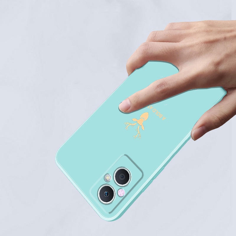 Ốp lưng OPPO RENO 7Z 5g RENO 7 Z 5g Reno7 Z 5g Ốp Điện Thoại Silicone Mềm Màu Trơn Cho OPPO RENO 7Z 5g RENO 7 Z 5g Reno7 Z 5g YTLT01 viền vuông cute