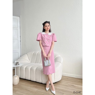 Chân váy bút chì đáp vạt D.CHIC MS: 382655