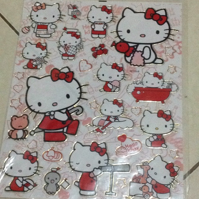 Sticker Dán Tường Hình Hello Kitty