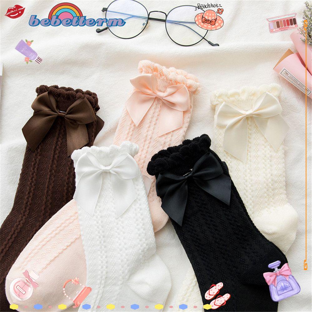 Với ren ống vừa vải lụa cotton trang trí nơ phong cách lolita nhiều màu sắc dành cho trẻ em