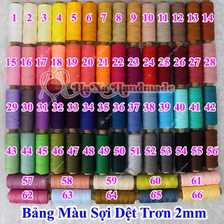 Sợi Dệt Trơn (30k/ống) bảng màu full 01 - 78