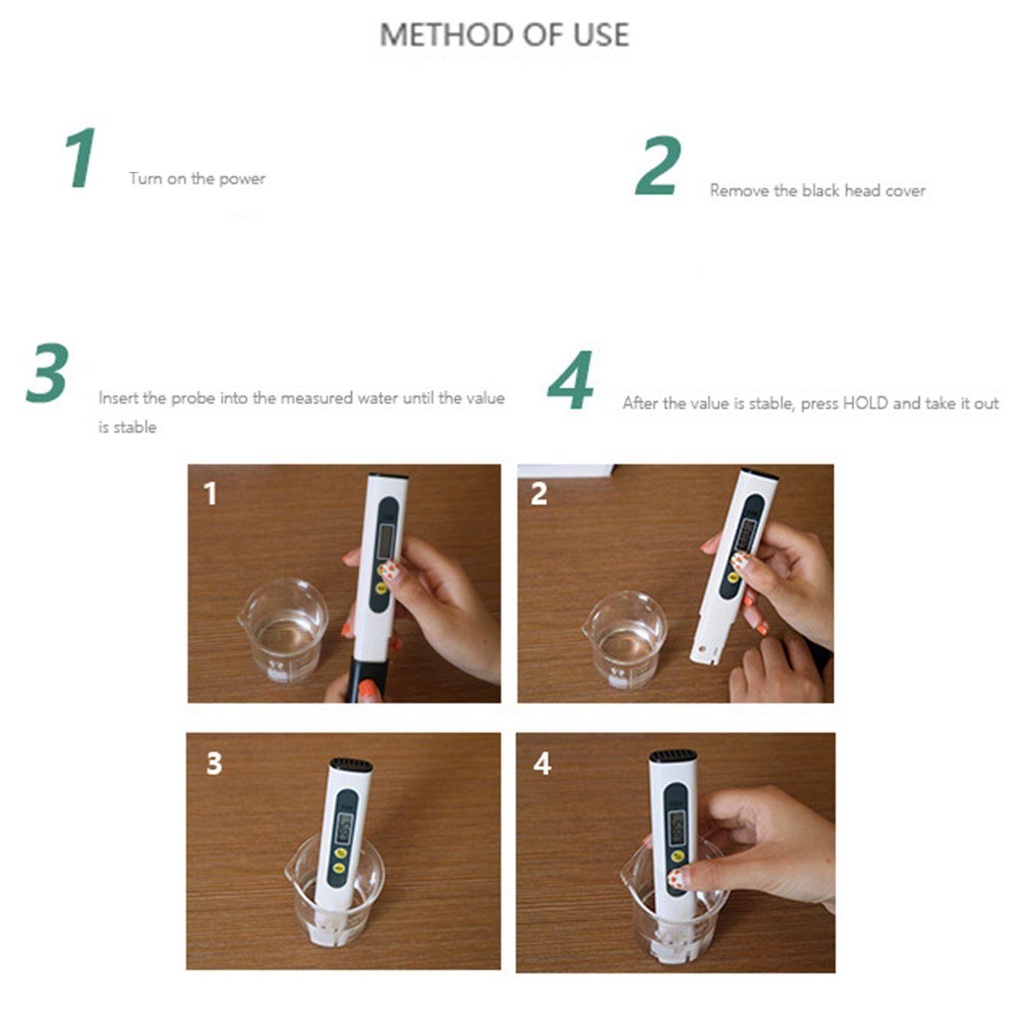 Bút Đo Độ PH Nước 0-9990ppm Màn Hình LCD