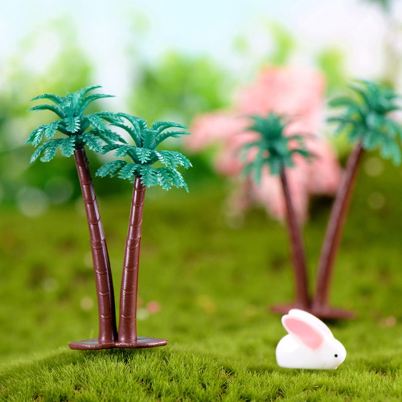 1 Đồ trang trí Cây Dừa Đôi Dùng Trang Trí Khu Vườn