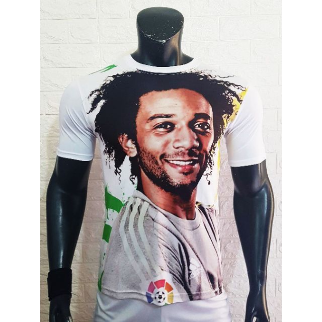 Áo Fan club, áo thể thao in 3D hình cầu thủ bóng đá - Marcelo