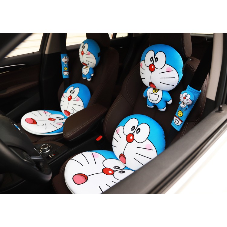 Mới Gối Tựa Đầu Và Lưng Họa Tiết doraemon Hoạt Hình Đáng Yêu Dành Cho Xe Hơi