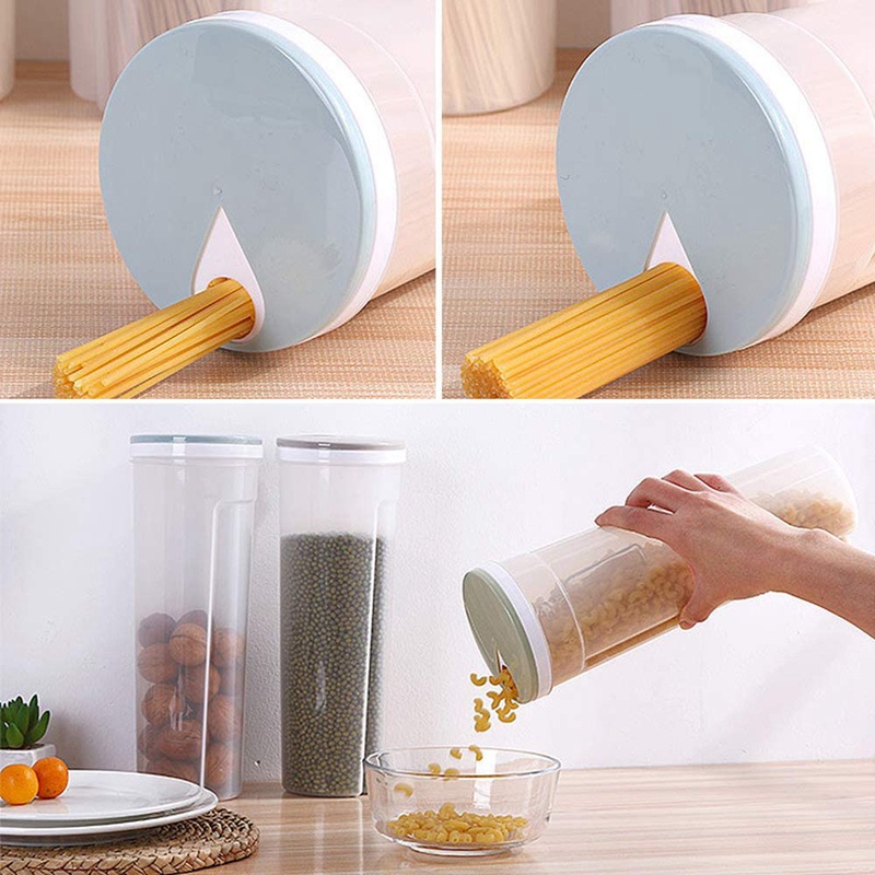 Set 2 Hộp Nhựa Đựng Mì Ý 2L Đa Năng Có Nắp Điều Chỉnh Được