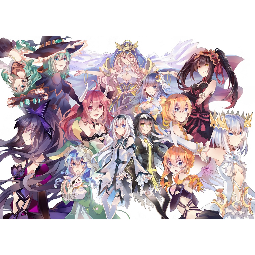 Poster A3 dán tường Anime, decal 30x42 trang trí có keo Date A Live Wallpapers 1