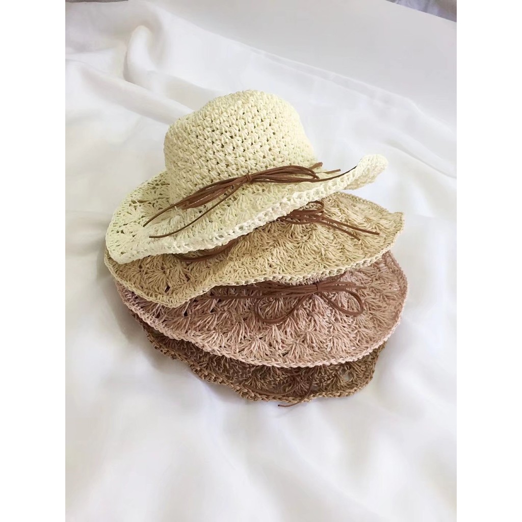 Mũ cói tiểu thư đi biển