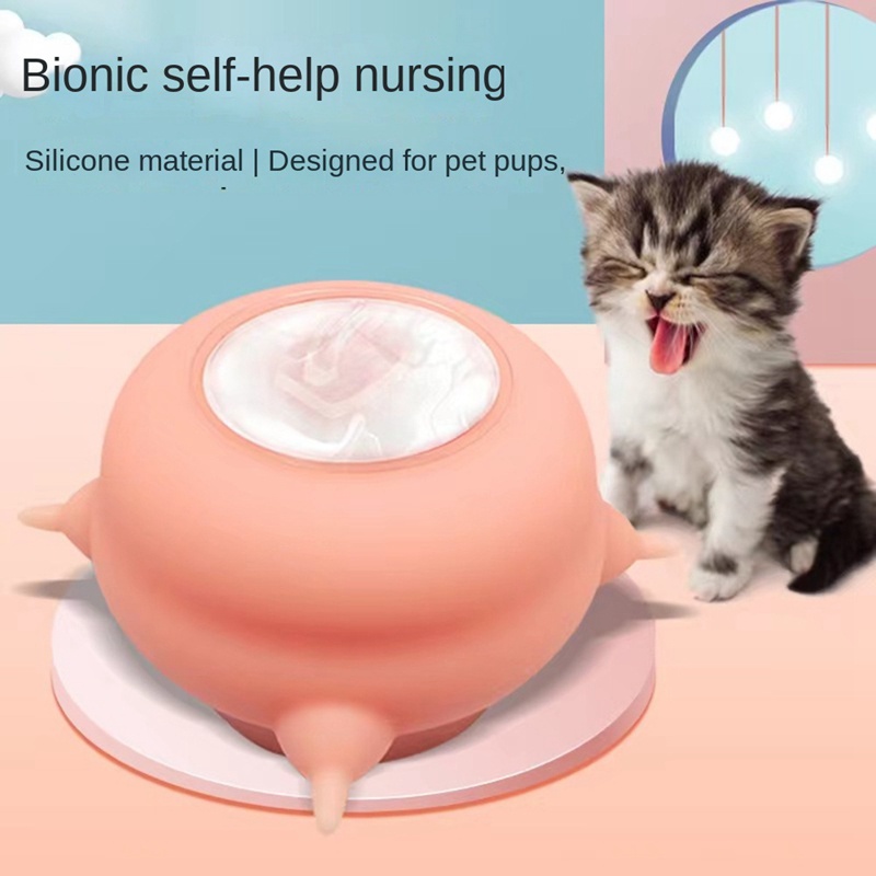 Bình Sữa Silicone 3 Núm Vú Giả Cho Thú Cưng 200ML