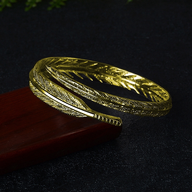 Vòng Tay Bạc Nữ Thời Trang Retro điều Chỉnh