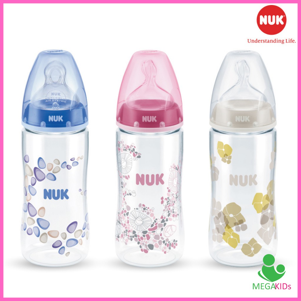 Bình sữa NUK PA 150ml/300ml núm ti Silicone