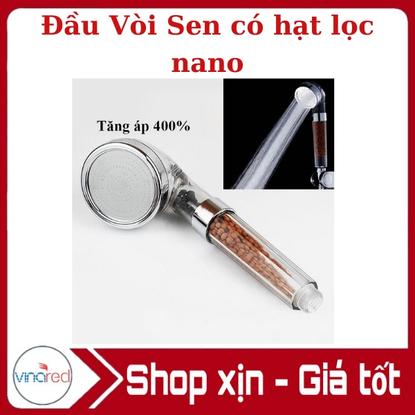 Vòi sen tăng áp 3 chế độ chỉnh có hạt lọc nano, vòi tắm hoa sen tháo lắp cho nhà tắm bồn gội đầu