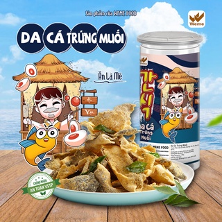 Da Cá Hồi Lắc Trứng Muối Thượng Hạng 250G - Đồ ăn vặt Weme.official - An toàn vệ sinh thực phẩm