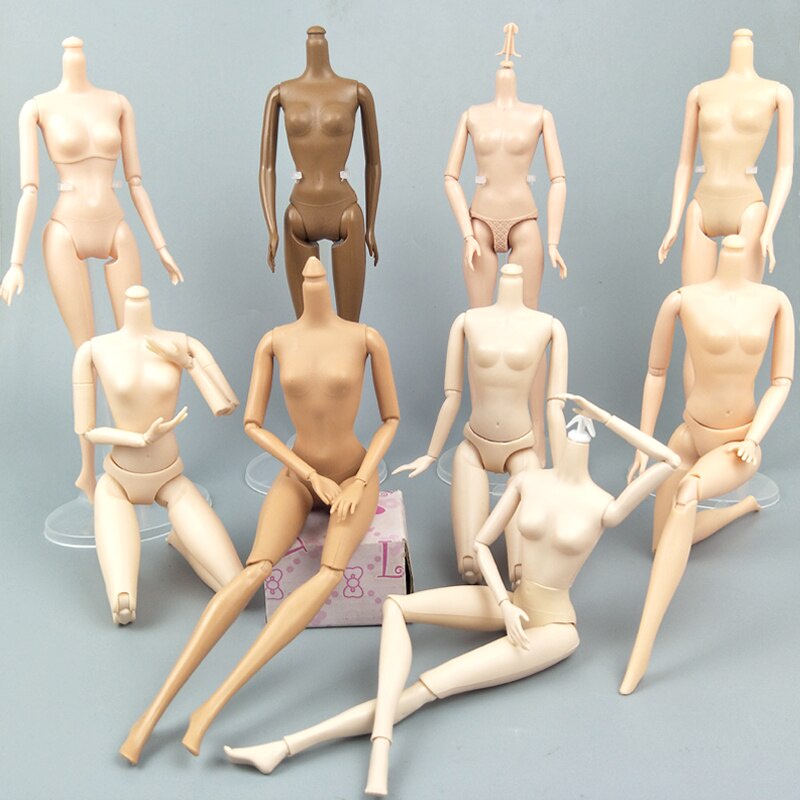1 / 6 Khớp DIY Có Thể Di Chuyển Được Khỏa Thân Thân Búp Bê Cho 1: 6 BJD Nhà Búp Bê DIY Cơ Thể Không Đầu 1: 6 Phụ Kiện Búp Bê Trẻ Em