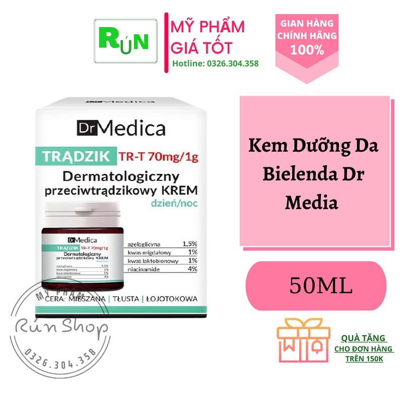 [CHÍNH HÃNG] Kem dưỡng Bielenda Dr. Medica Anti-acne Dermatological_Hỗ trợ dưỡng da chuẩn như "SPA"