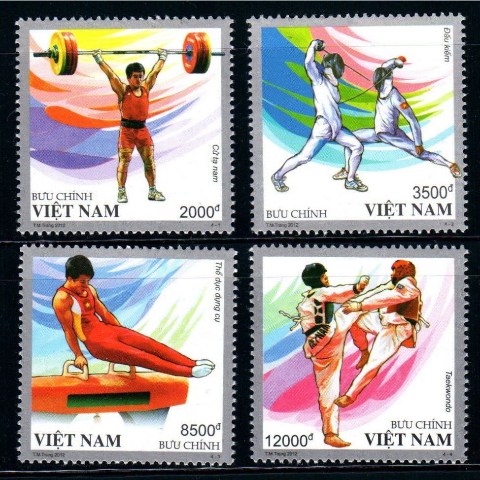 Tem sưu tập MS 1025 Tem Việt Nam Thế vận hội mùa hè 2012 ( 4 tem )