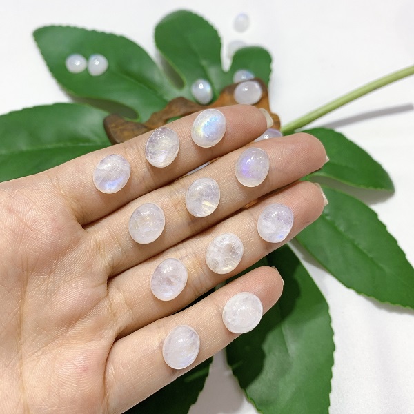 Mặt Đá Mặt Trăng Oval Size Nhỏ 7x9mm