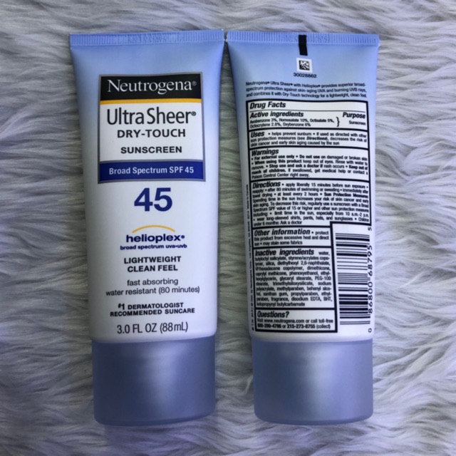 Kem chống nắng spf 45 neutrogena