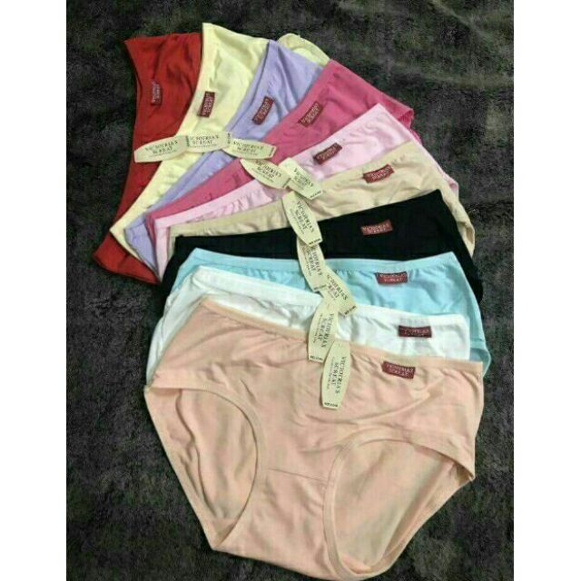 SET 10 QUẦN LÓT TRƠN COTTON 2339