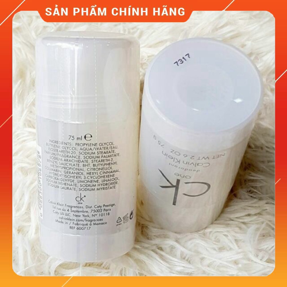 Lăn khử mùi Nước hoa CK One 75ml