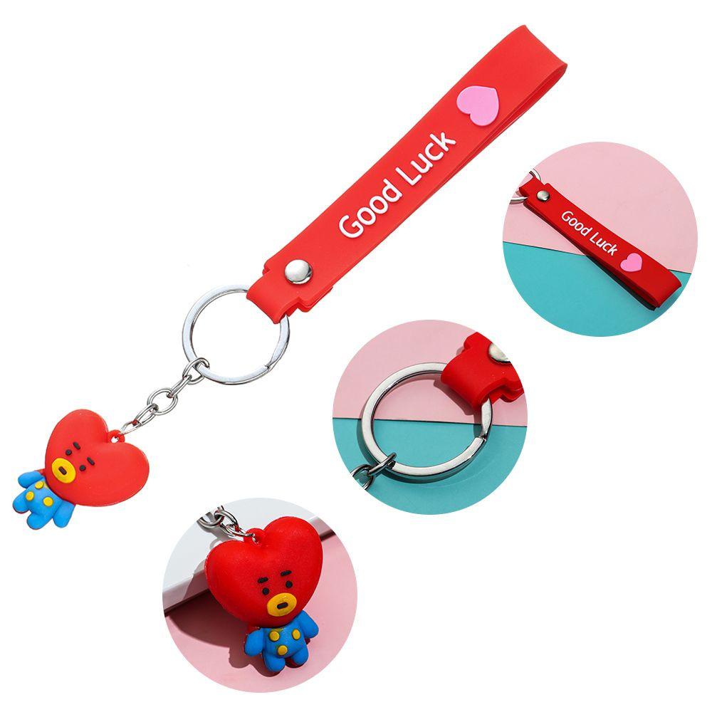 Móc Khóa Silicon Hình BT21 3D Dễ Thương
