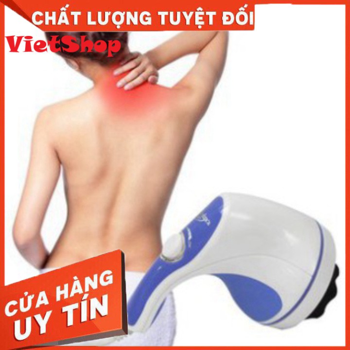 Máy Massage Cầm Tay Trị Liệu Relax & Spin Tone, Giúp Trị Liệu Đau Mỏi Vai Gáy, Tan Mỡ Bụng, Thư Giãn Mệt Mỏi - VietShop