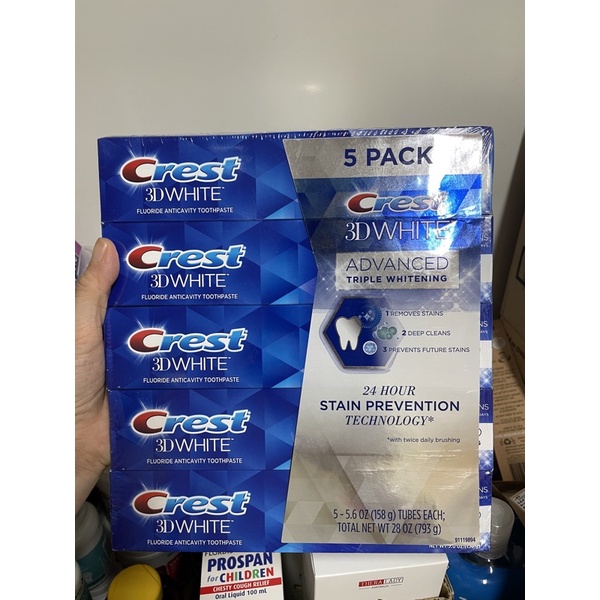 Kem đánh răng Crest 3D White - 158g