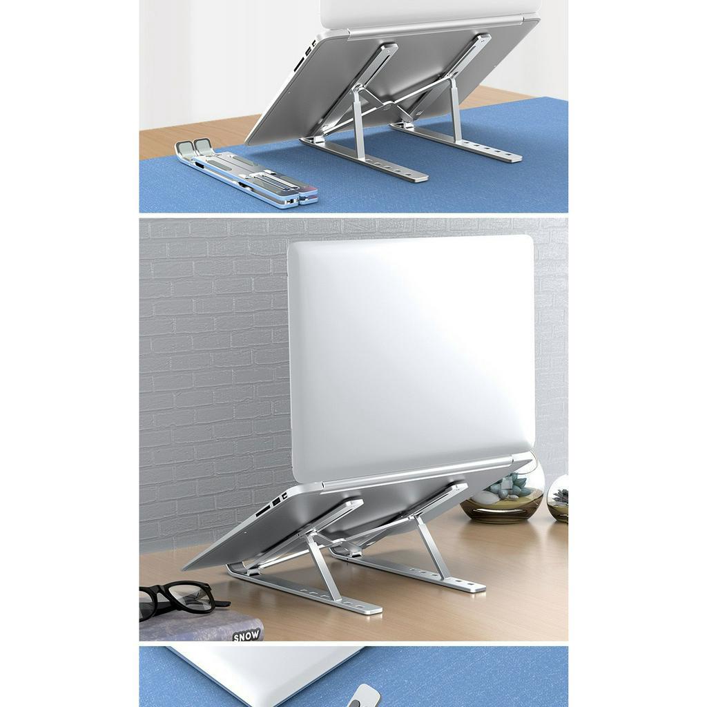 Giá đỡ laptop, macbook, ipad, kệ đỡ máy tính nhôm cao cấp tản nhiệt, tiện lời sử dụng, Cực chắc chắn