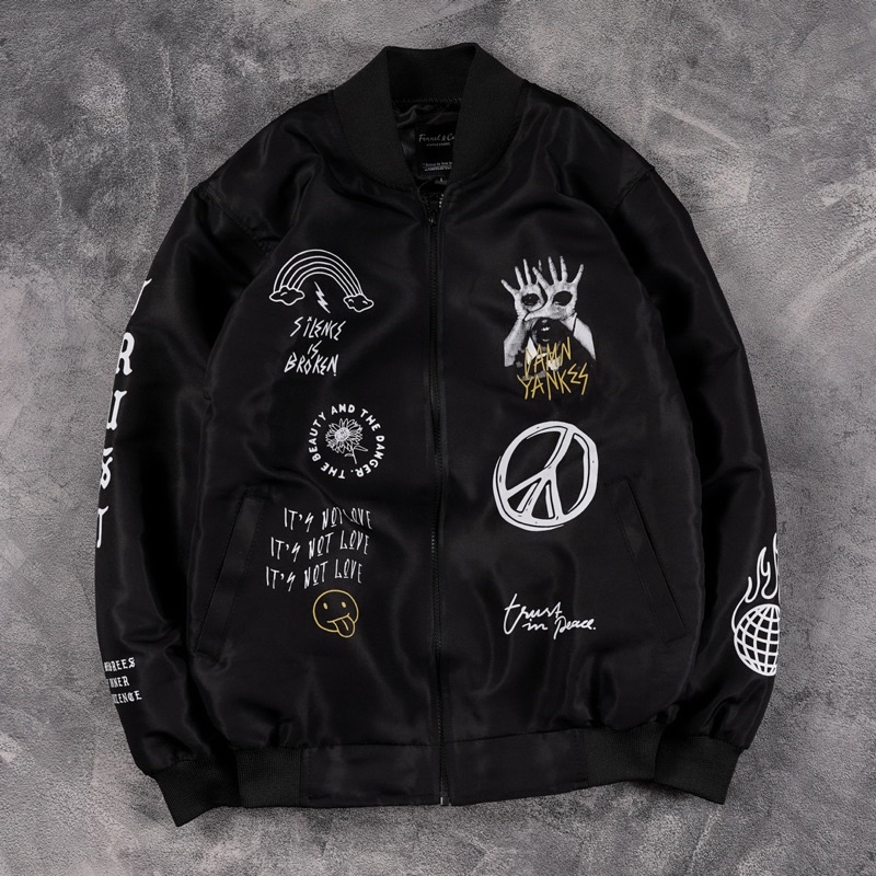 (N00519) Áo Khoác Bomber Distro Của Danger's