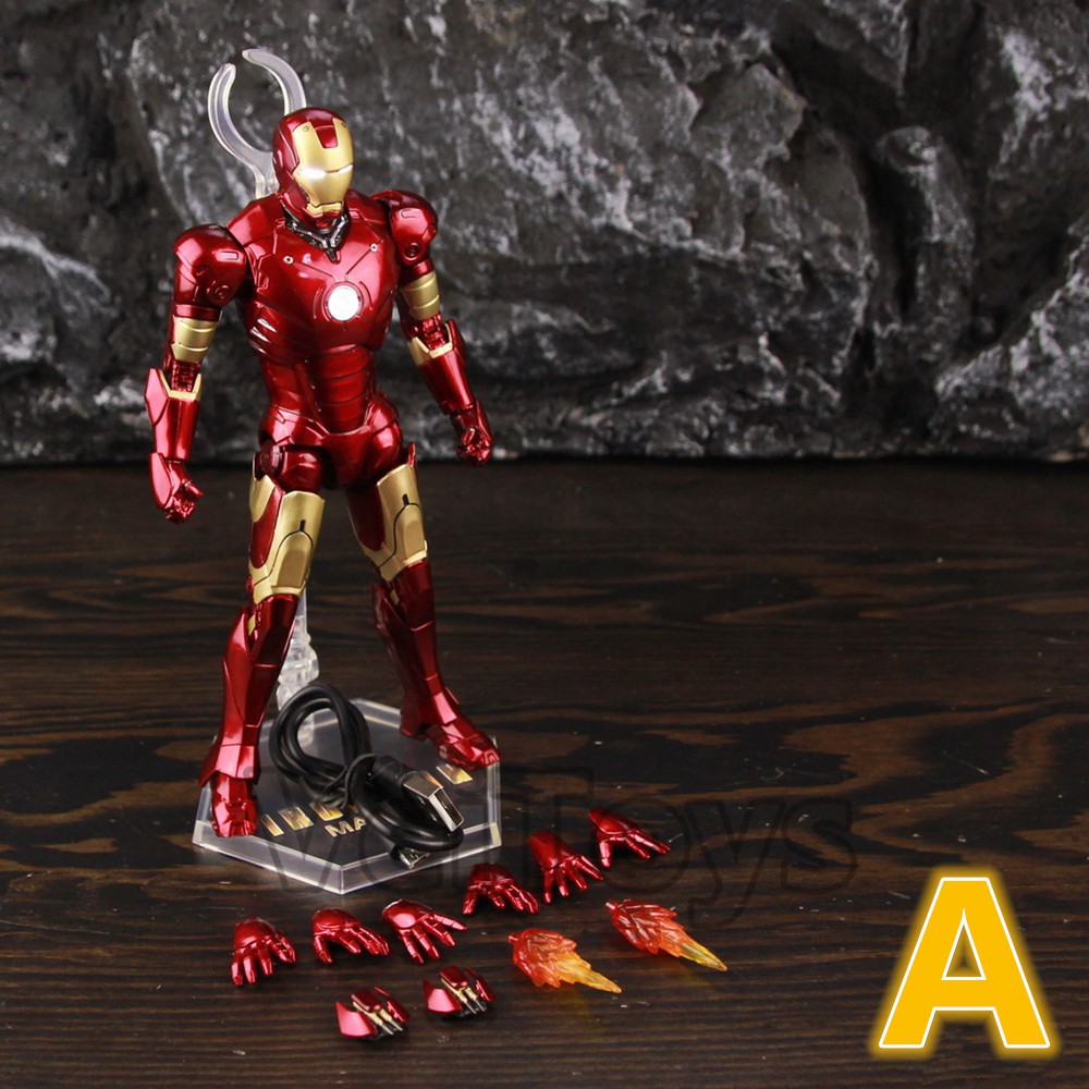 Mô hình nhân vật Iron Man MK3 có đèn LED cổng USB