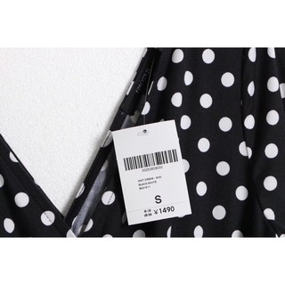 ĐẦM CHẤM BI TAY DÀI FOREVER 21