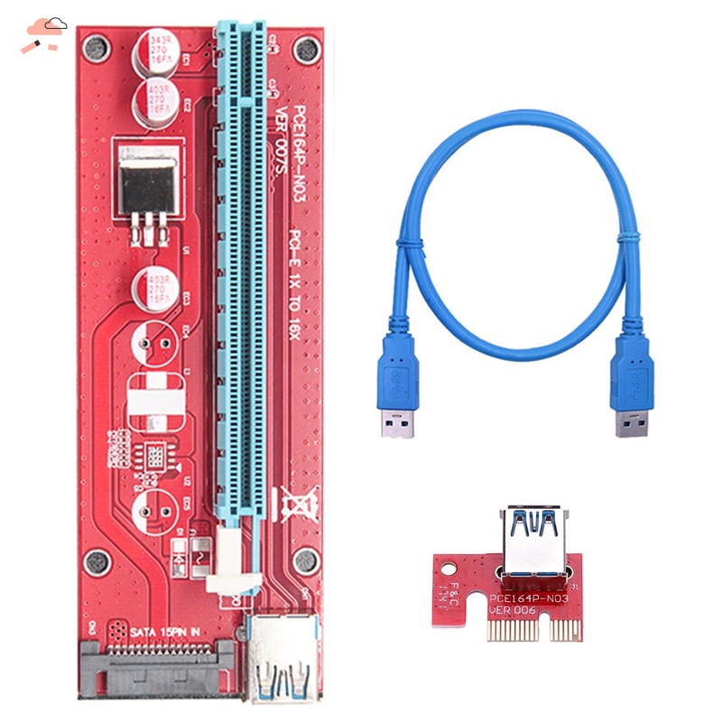 Card Mở Rộng Ver007S Pci E 1x Sang 16x Usb3.0