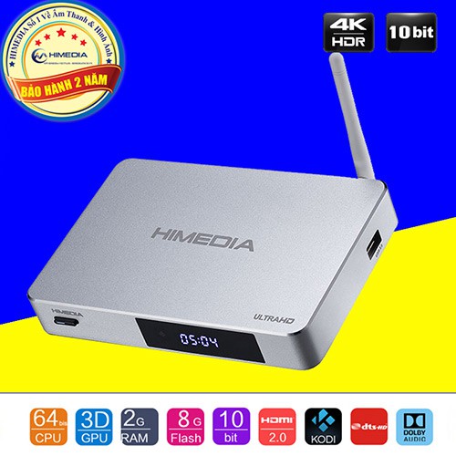 TV Box hỗ trợ 4K HDR HIMEDIA Q5 Pro ram 2G chính hãng