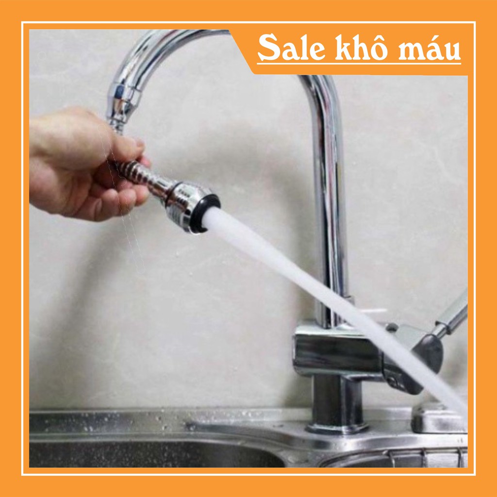 VÒI NƯỚC INOX TĂNG ÁP CAO CẤP XOAY 360 TIỆN DỤNG[BUÔN SỈ RẺ]